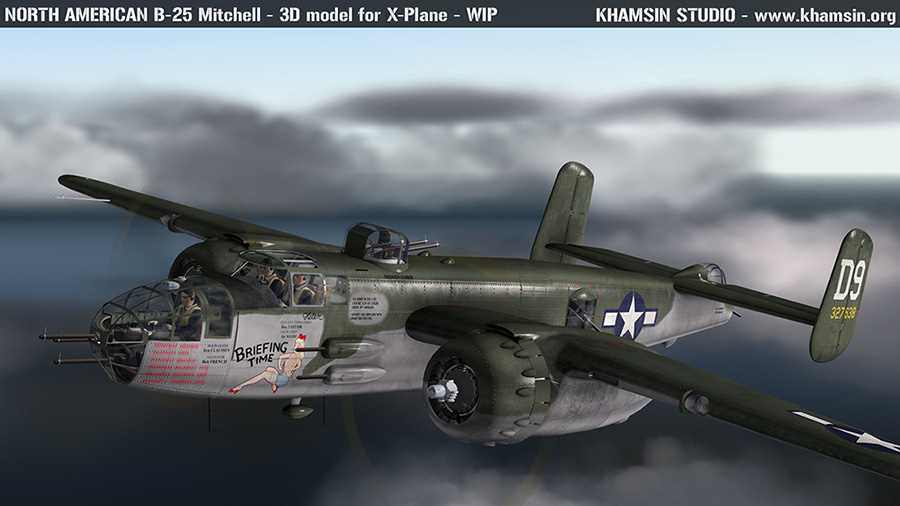 North American B-25J "Briefing Time" 44-29939 for XPlane - www.khamsin.org