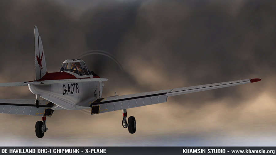 De HAVILLAND DHC-1 Chipmunk - 3D model for X-Plane - Test ingame X-Plane 10