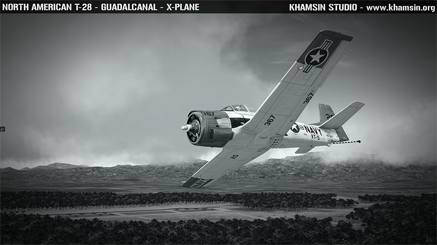 North American T-28 Trojan - Guadalcanal - XPlane