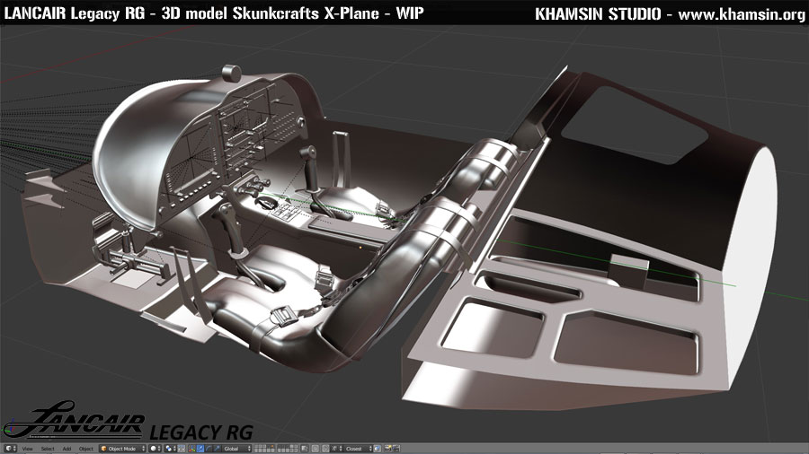 Lancair Legacy RG - 3D model by Khamsin for Skunkcrafts - X-Plane