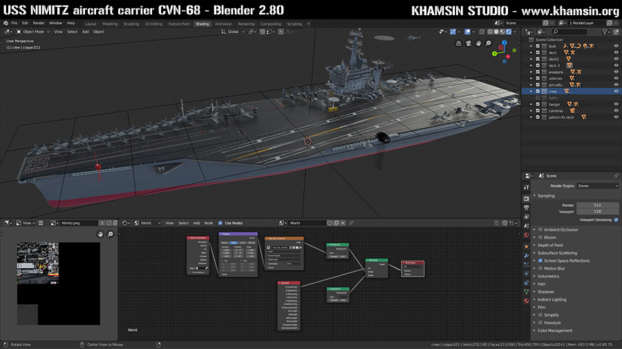 USS NIMITZ aircraft carrier CVN-68 - XPlane 11, nov. 2019