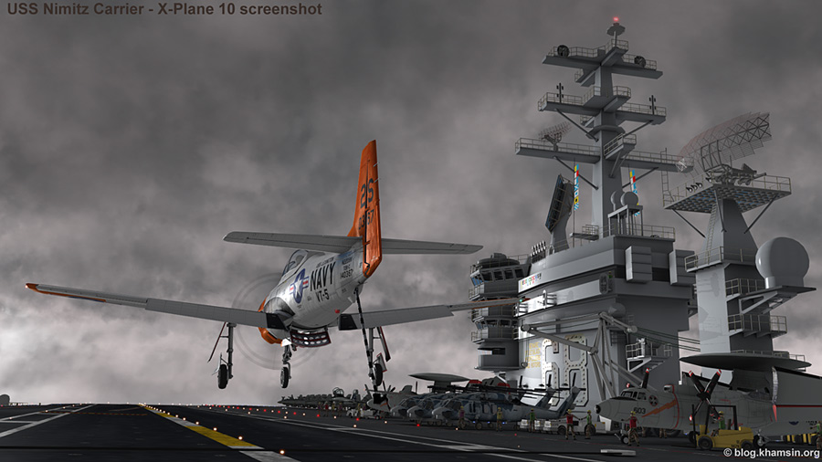 USS Nimitz aircraft carrier CVN-68 for X-Plane 10