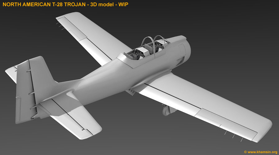 North American T-28 Trojan for X-Plane - WIP02
