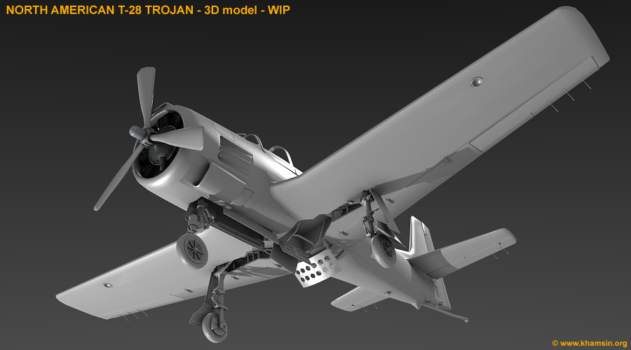 North American T-28 Trojan for X-Plane - WIP02