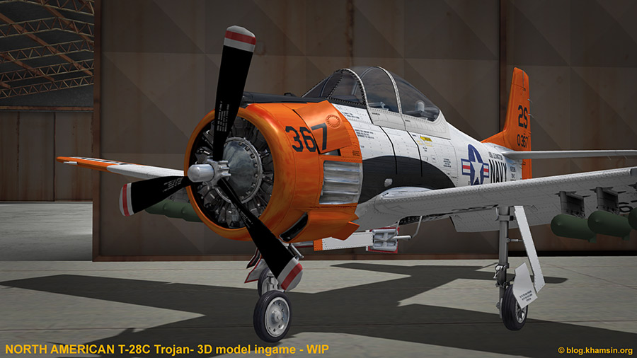North American T-28 Trojan for X-Plane - WIP05