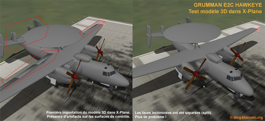 De Blender a X-Plane - Importation et test du modele 3D