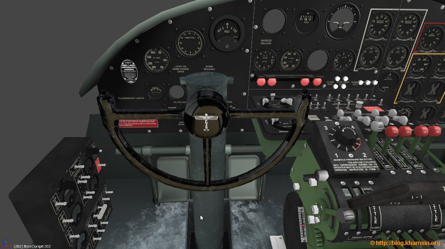 Boeing B17-G - Cockpit - Pilot