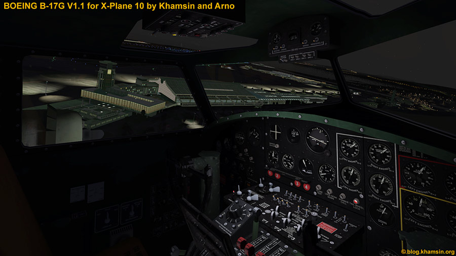 Boeing B-17G V1.1 for X-Plane10 by Khamsin and Arno