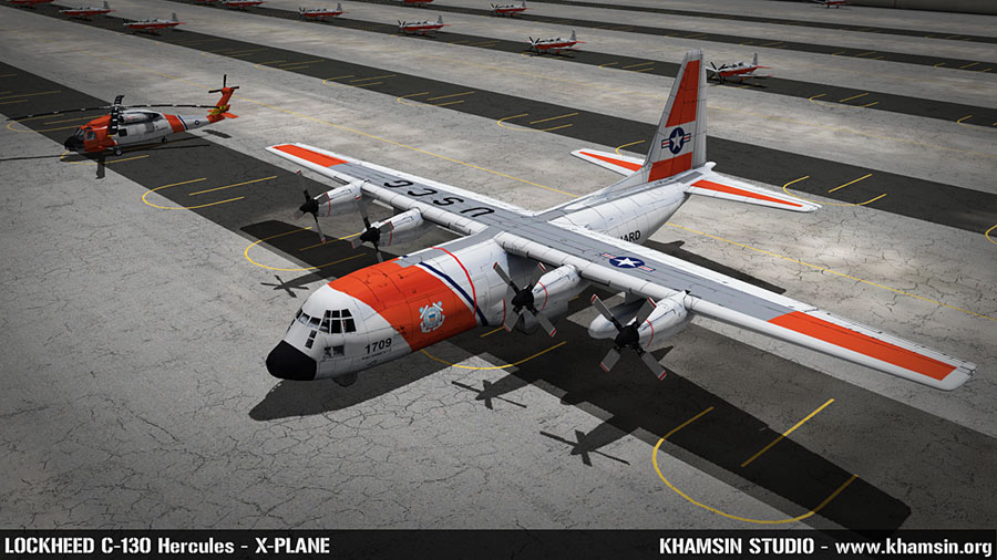 Lockheed C-130 Hercules - Low poly 3D model - XPlane