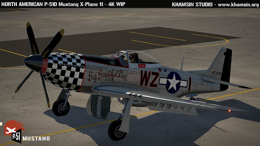 North American P-51D Mustang - X-Plane 11 4k test