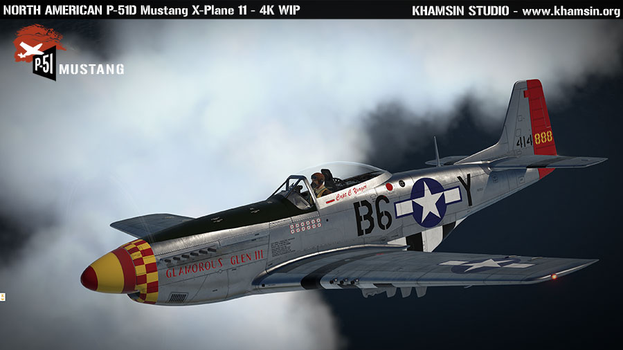North American P-51D Mustang - X-Plane 11 4k test