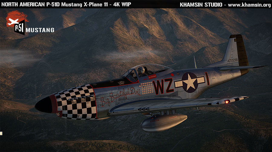 North American P-51D Mustang - X-Plane 11 4k test