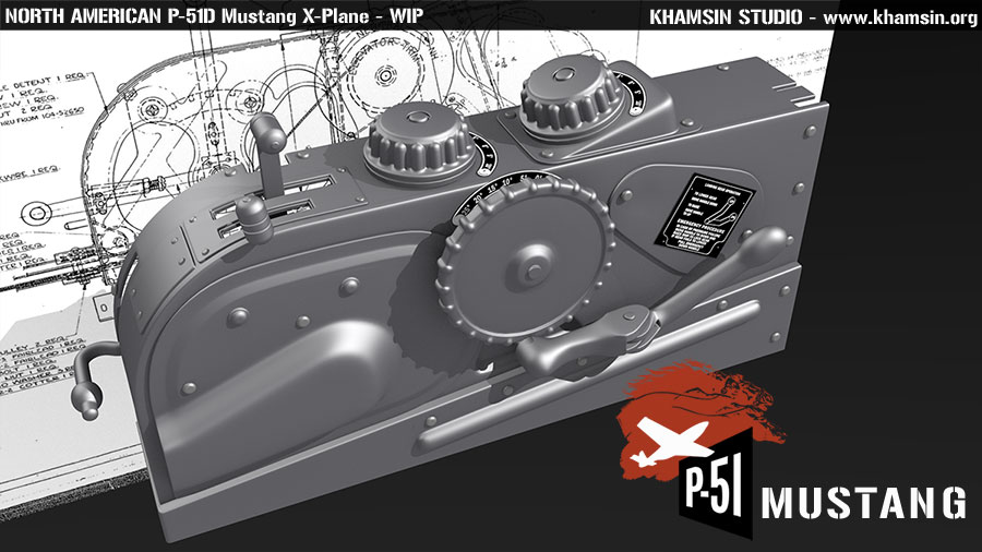 North American P-51D Mustang - 3D model XPlane - WIP