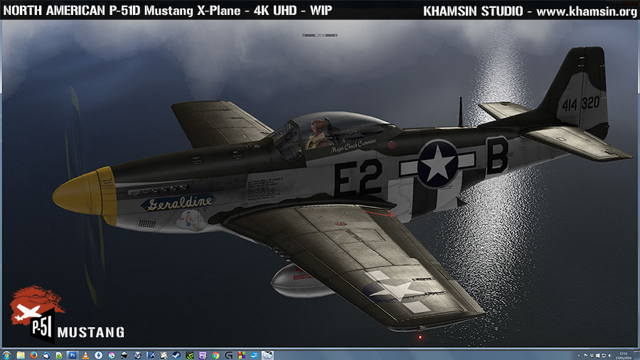 North American P-51D Mustang - X-Plane 4K UHD - WIP