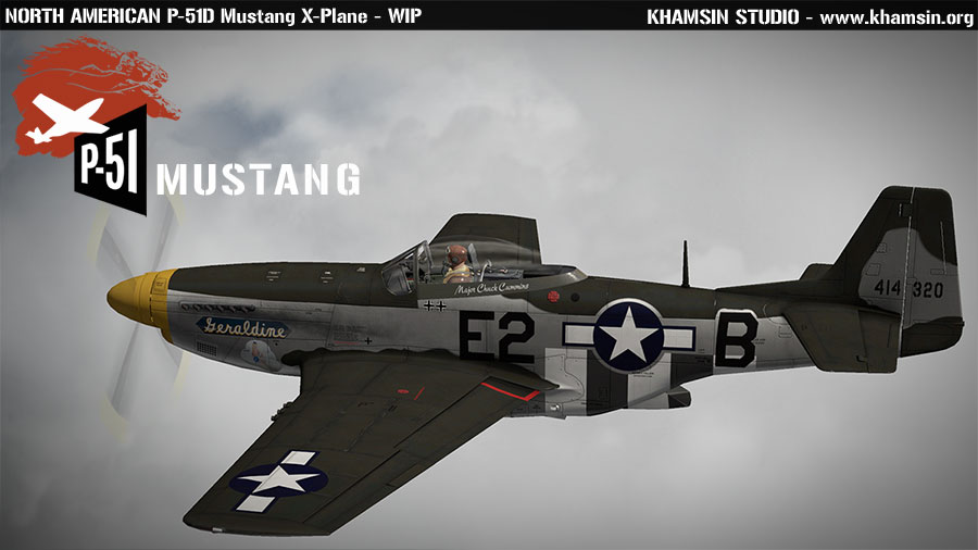 North American P-51D Mustang - X-Plane 3D model - WIP