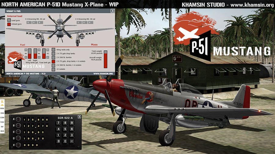 North American P-51D Mustang - 3D model - WIP