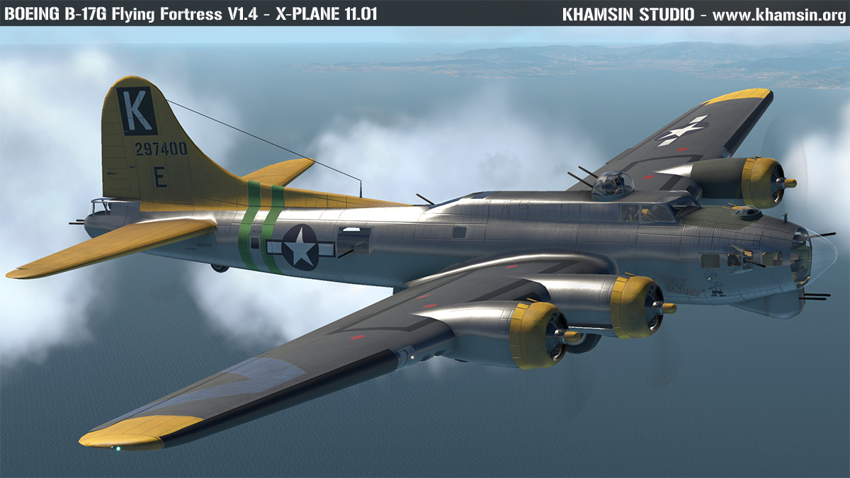 Boeing B-17G V1.41 - XPlane 11 - Khamsin Studio - Military Aircraft - X ...